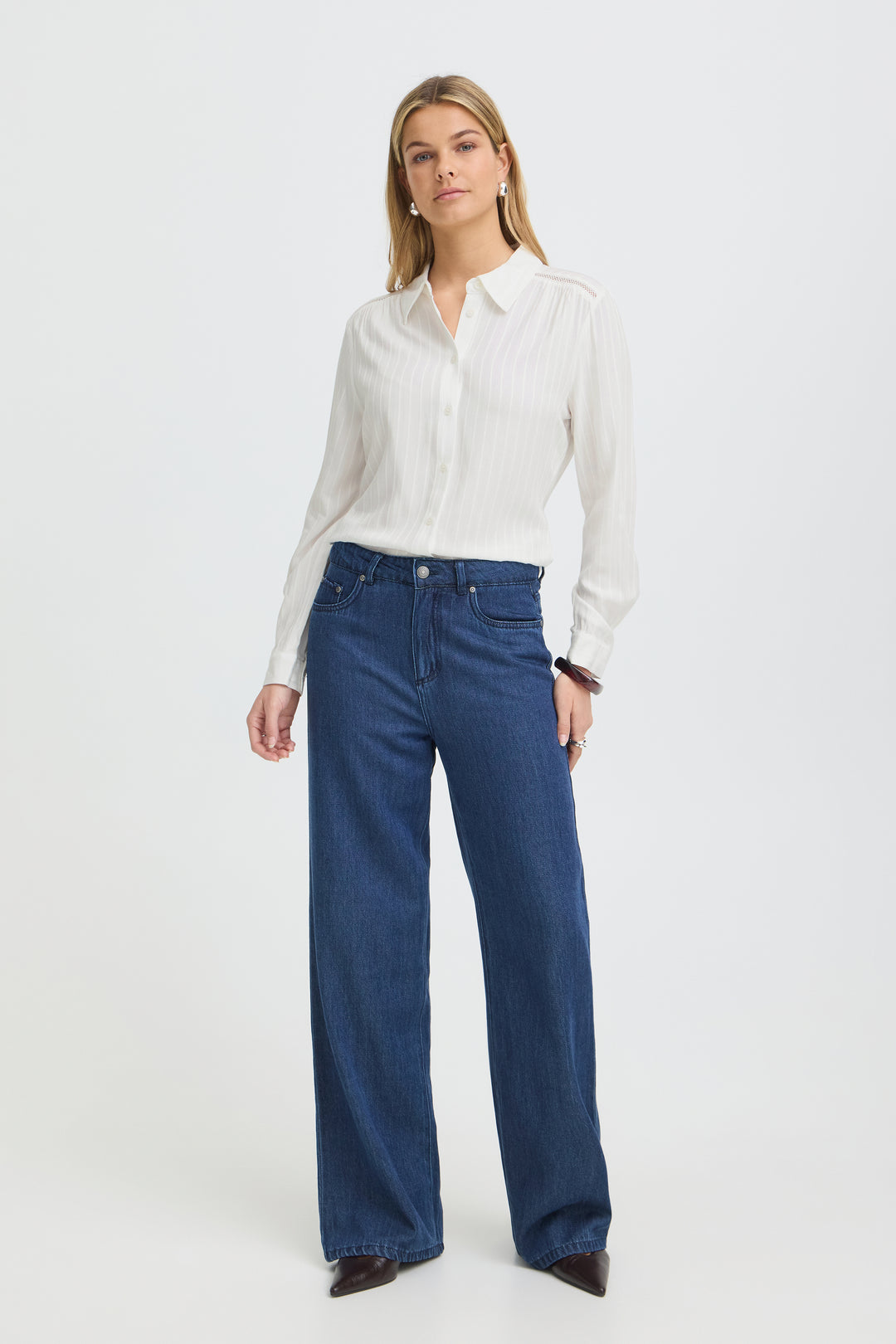 Fransa White Paulana Shirt
