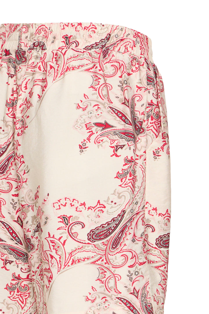 Fransa Pink Paisley Adara Shorts