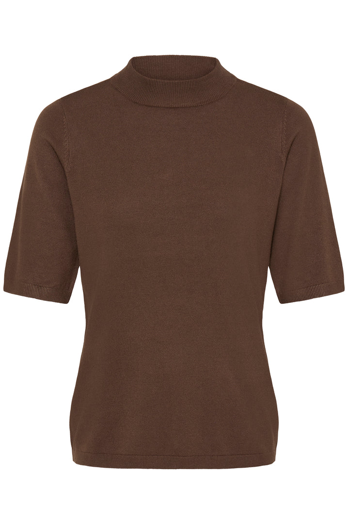 Fransa Chocolate Brown Mary Pullover