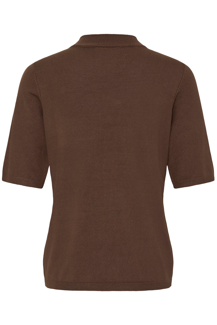 Fransa Chocolate Brown Mary Pullover