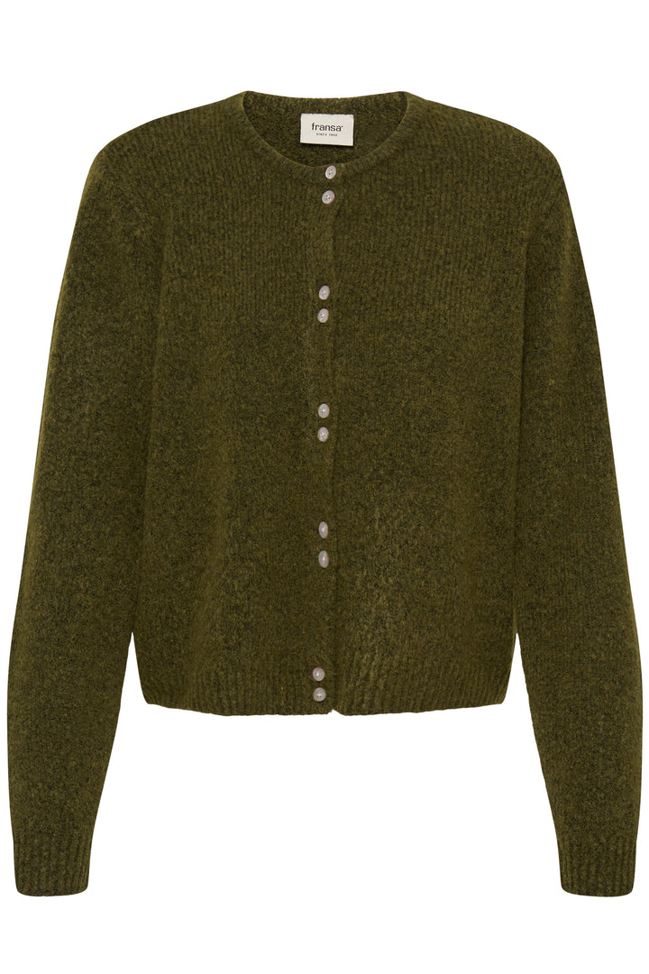 Fransa Fir Green Bela Cardigan