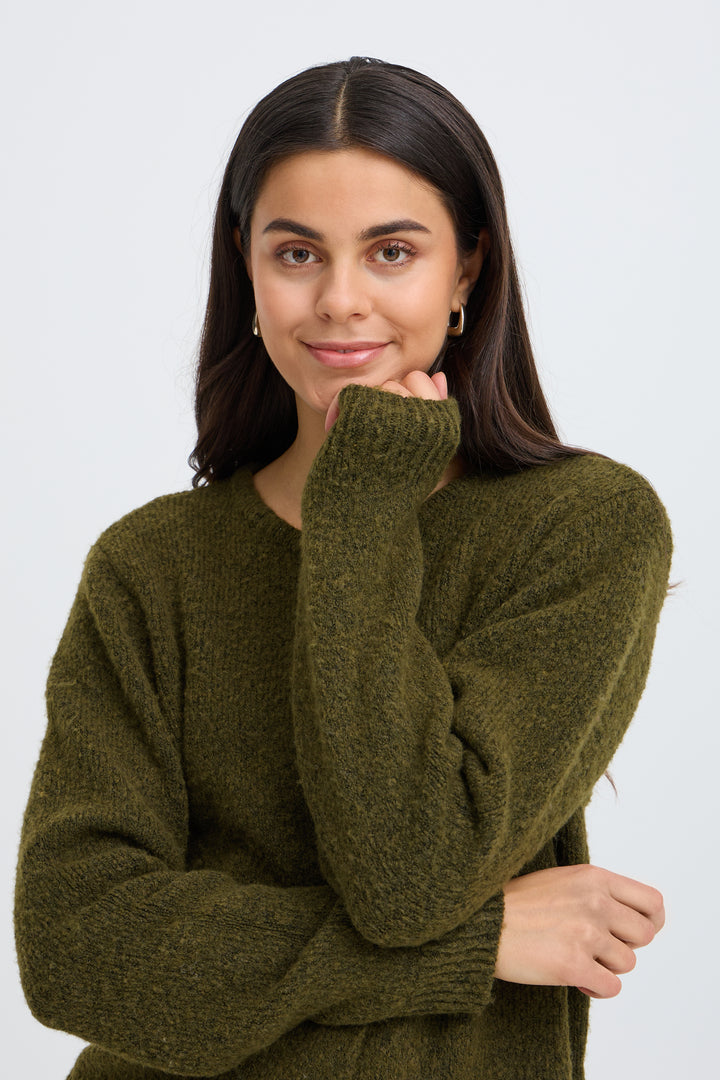 Fransa Fir Green Bela Cardigan