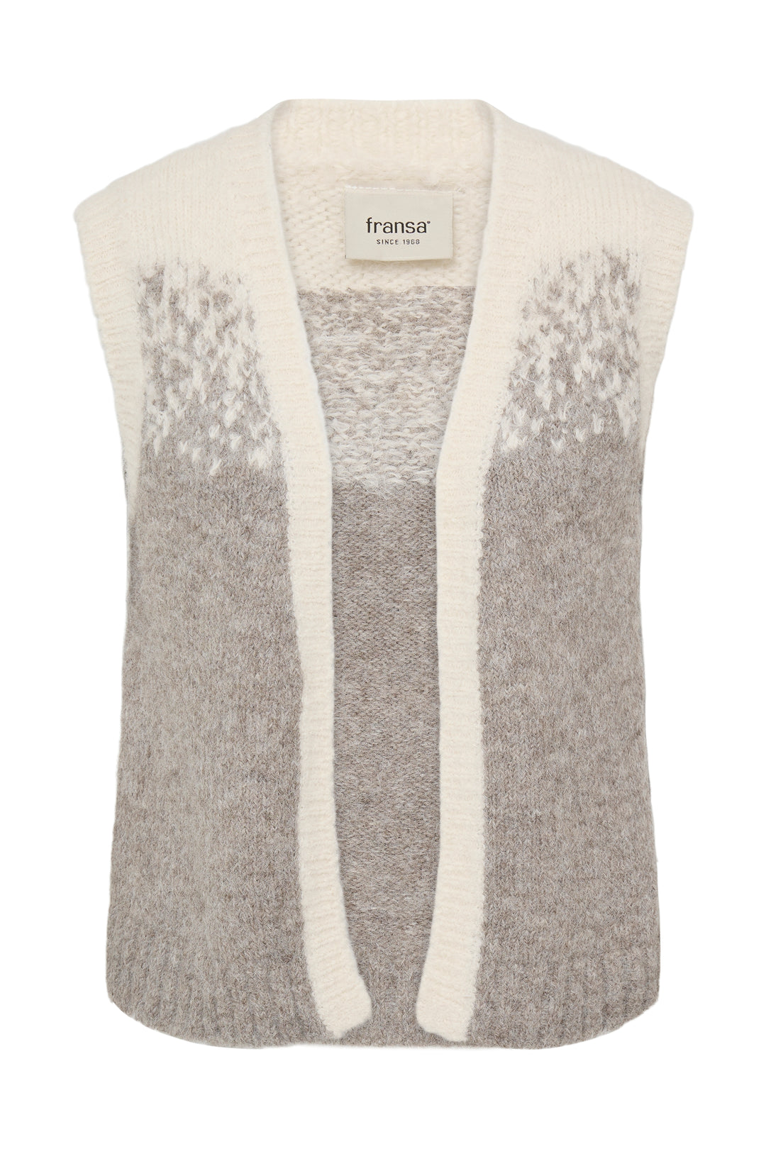 Fransa Ombre Tye Knit Gilet