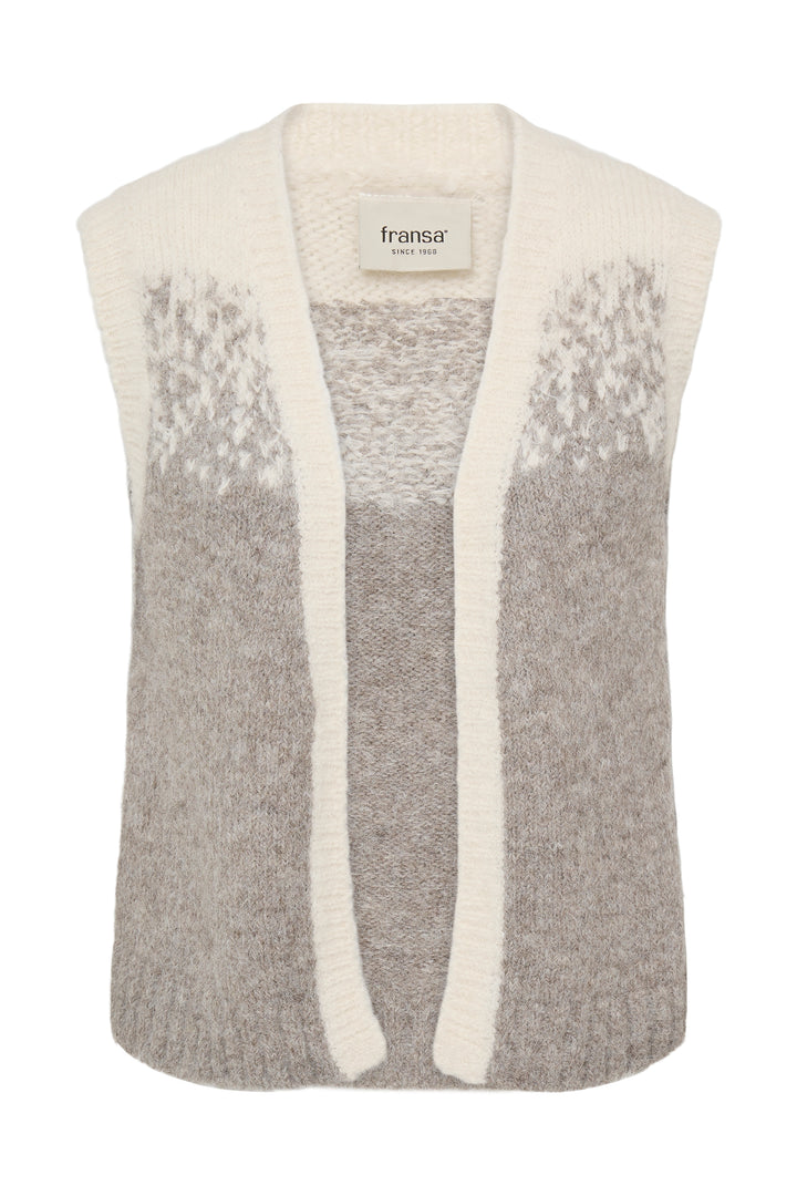 Fransa Ombre Tye Knit Gilet