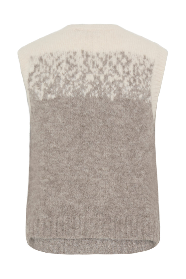 Fransa Ombre Tye Knit Gilet