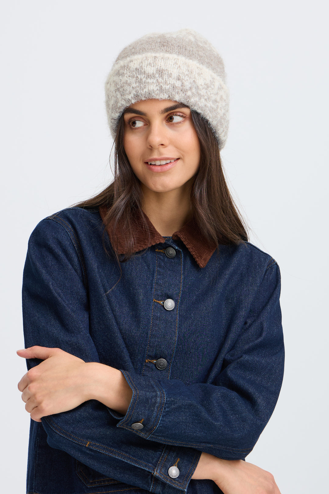Fransa Ombre Tye Knit Hat