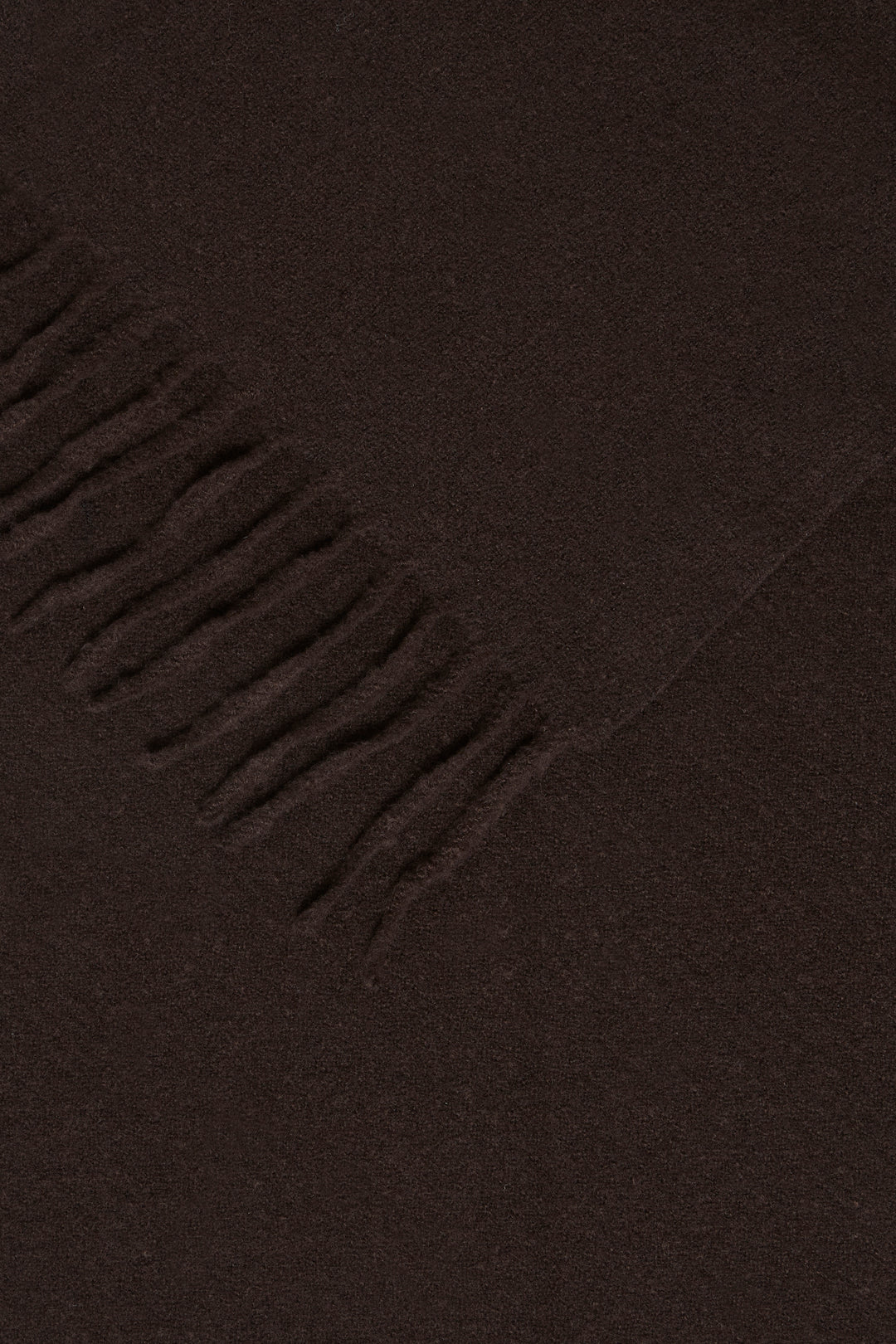 Fransa Brown Fringed Frieda Scarf
