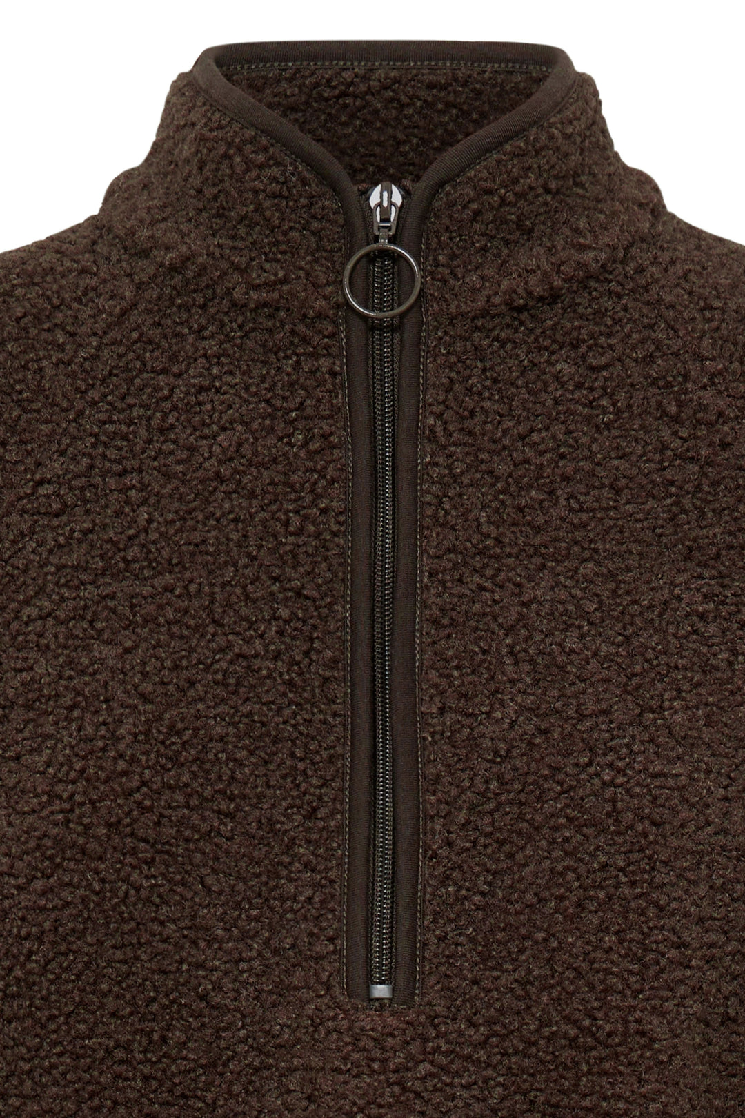 Fransa Chocolate Tenya Teddy Cardigan