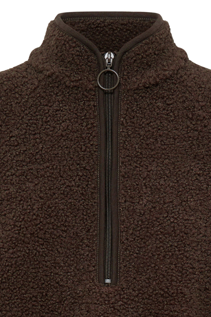 Fransa Chocolate Tenya Teddy Cardigan