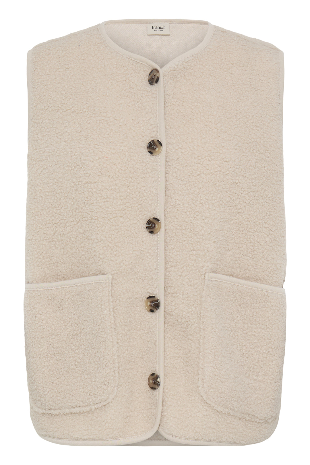 Fransa Stone Tenya Teddy Gilet