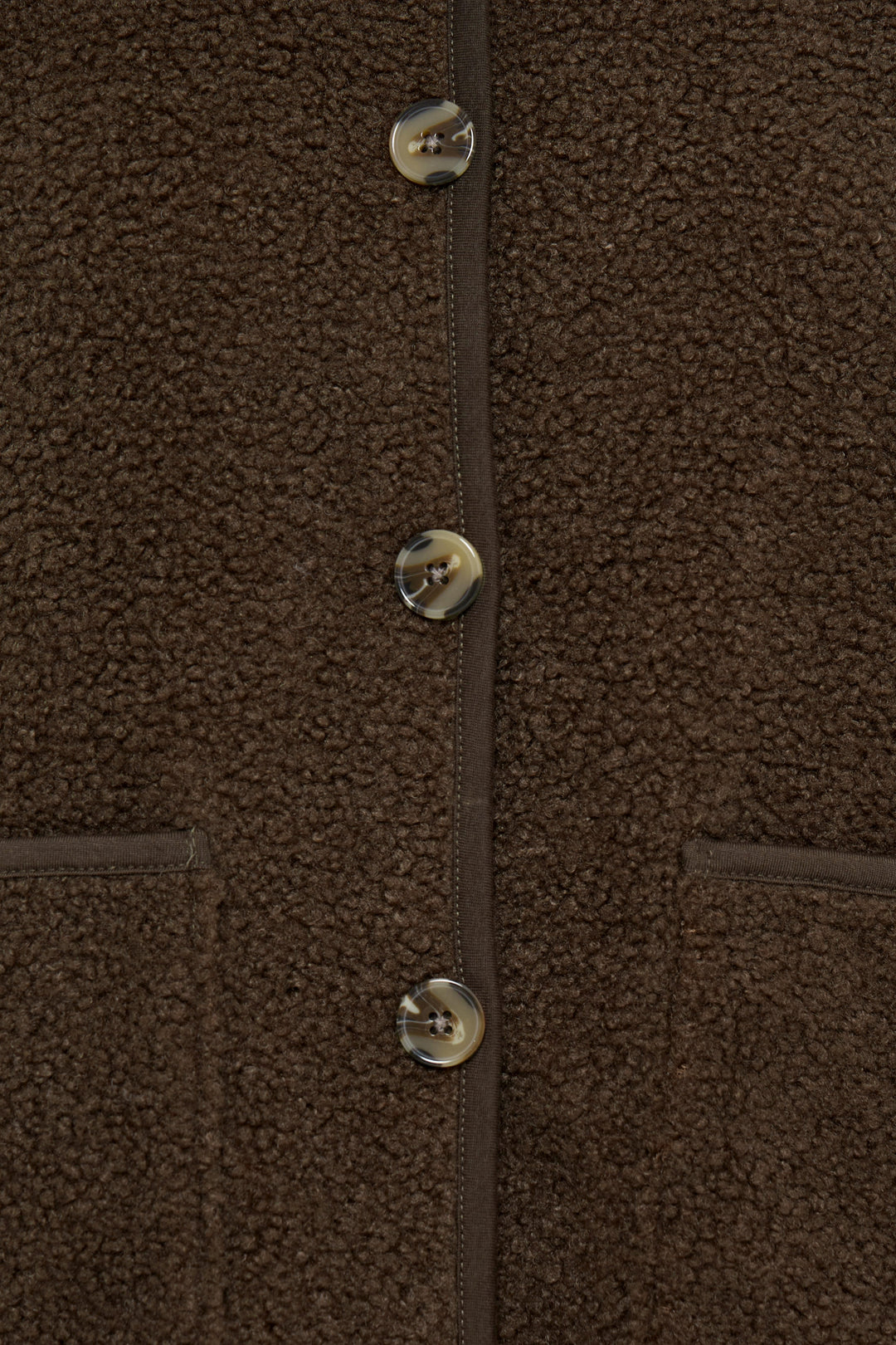 Fransa Chocolate Tenya Teddy Gilet