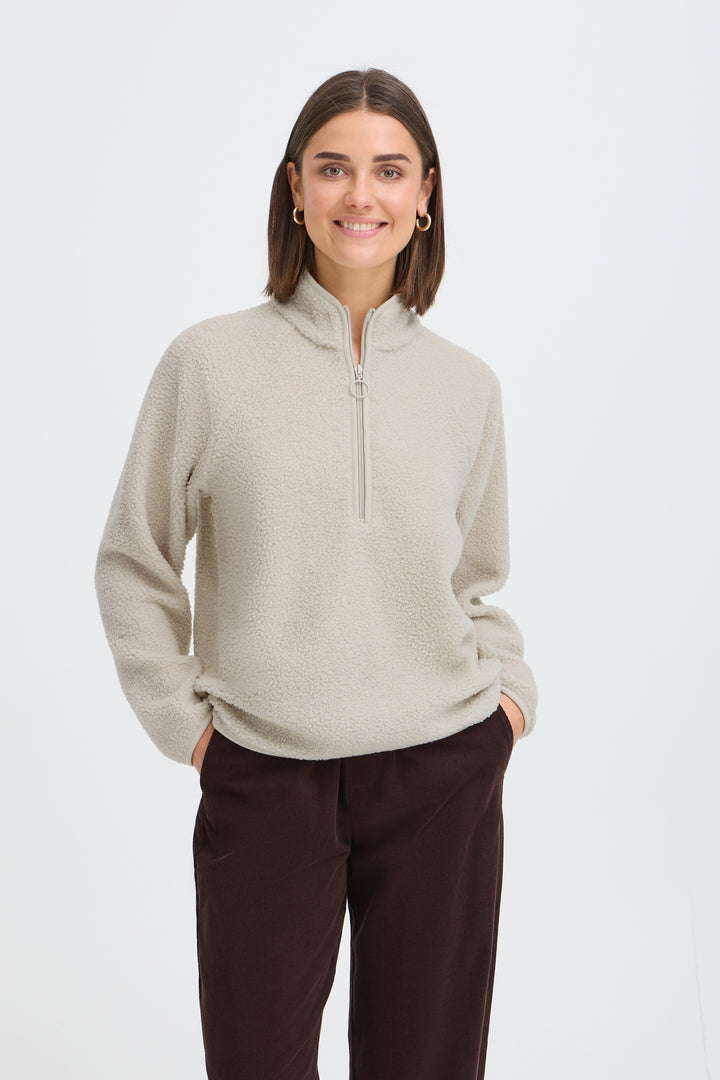 Fransa Stone Tenya Teddy Pullover