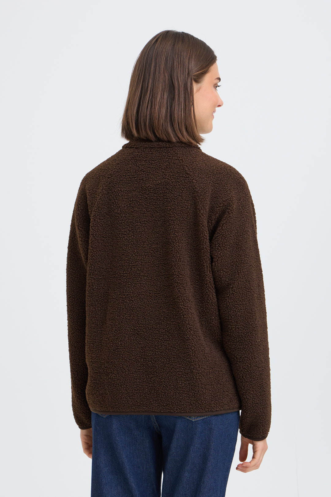 Fransa Chocolate Tenya Teddy Pullover