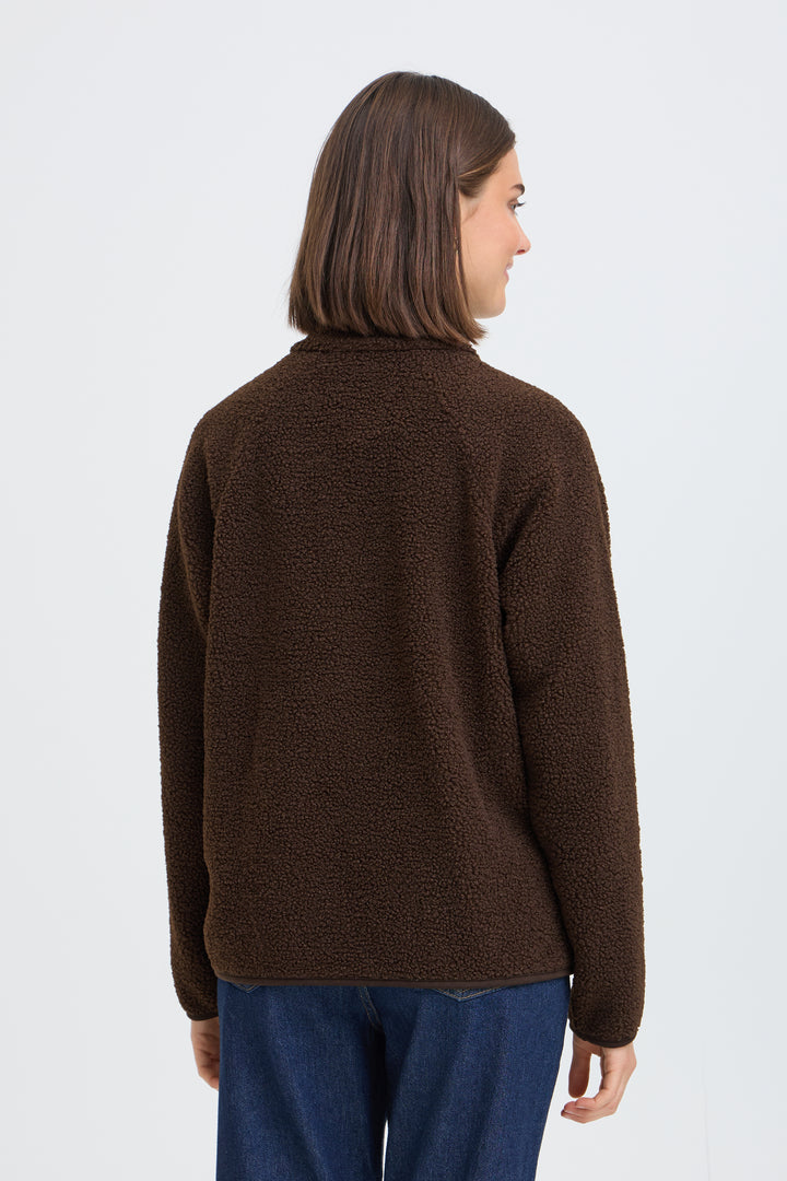 Fransa Chocolate Tenya Teddy Pullover