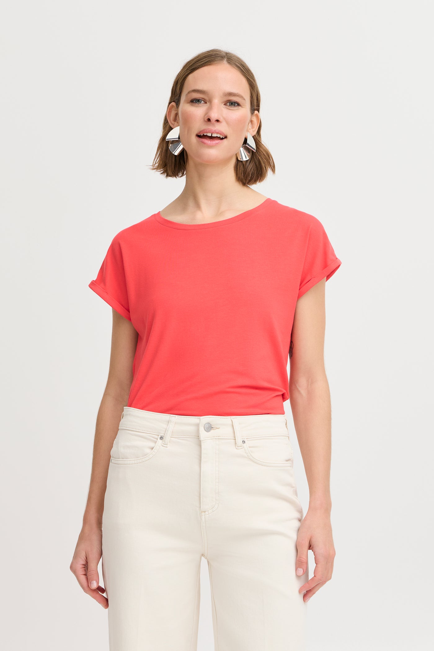 Byoung Coral Red Pamila T-Shirt