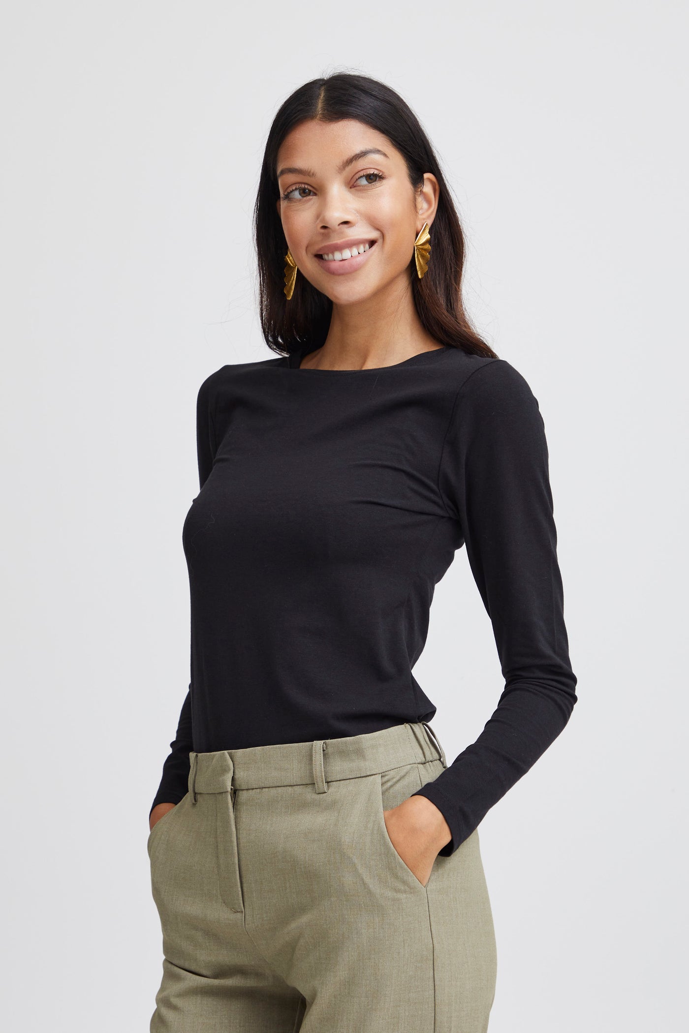 Byoung Black Pamila LS Top
