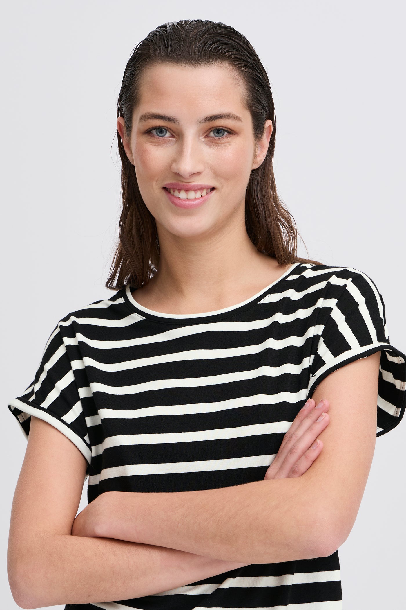 Byoung Black Pamila Stripe T-Shirt