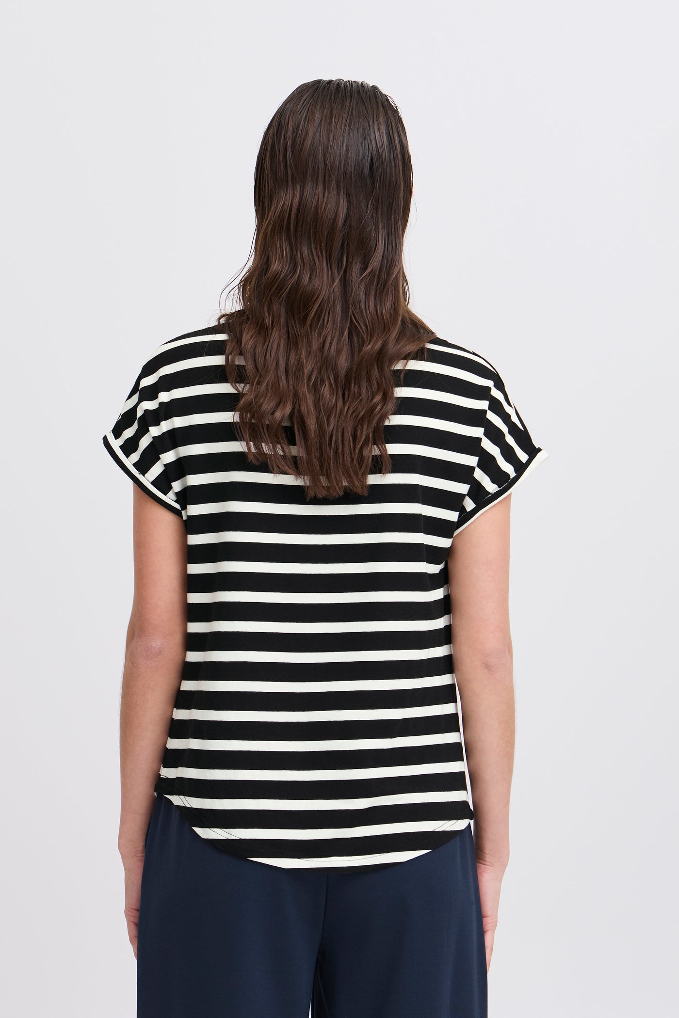 Byoung Black Pamila Stripe T-Shirt