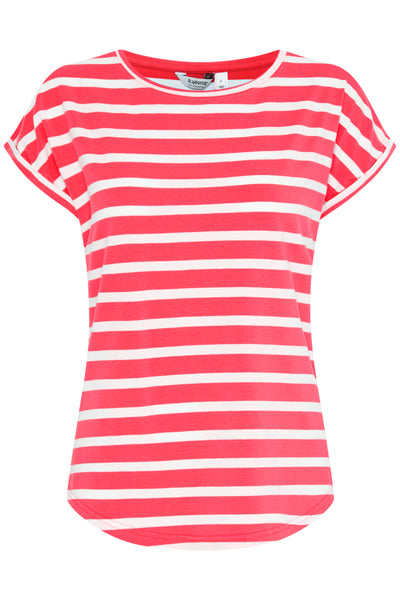 Byoung Red Pamila Stripe T-Shirt