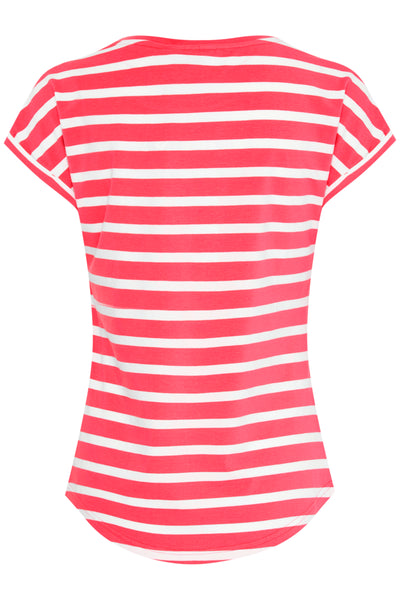 Byoung Red Pamila Stripe T-Shirt