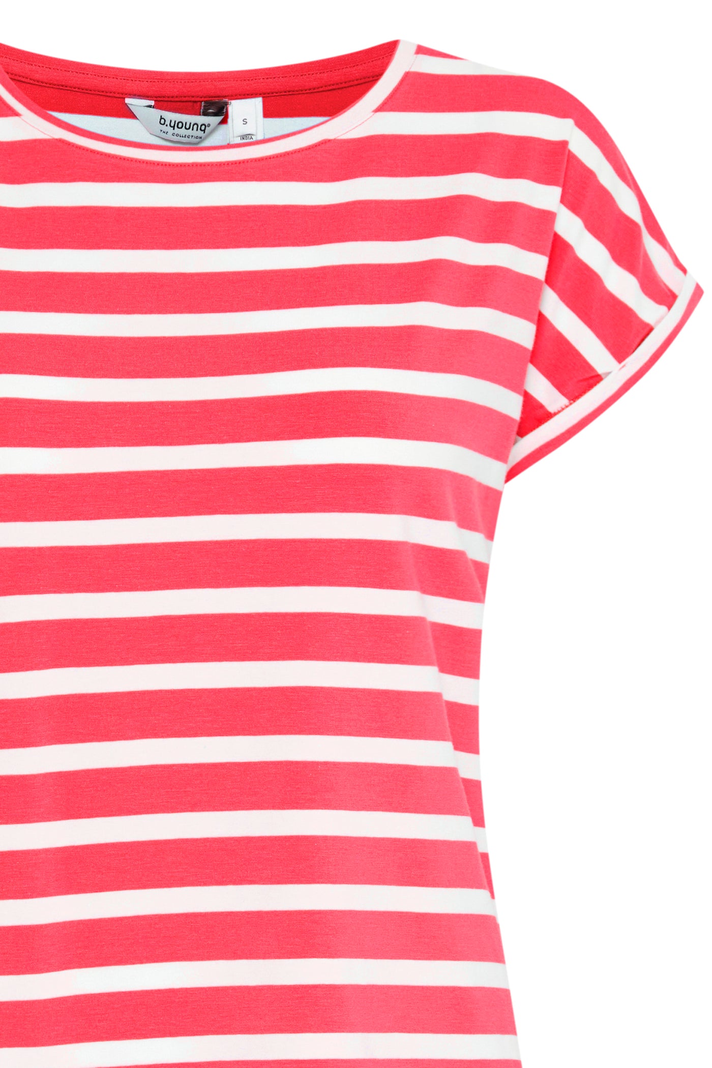 Byoung Red Pamila Stripe T-Shirt