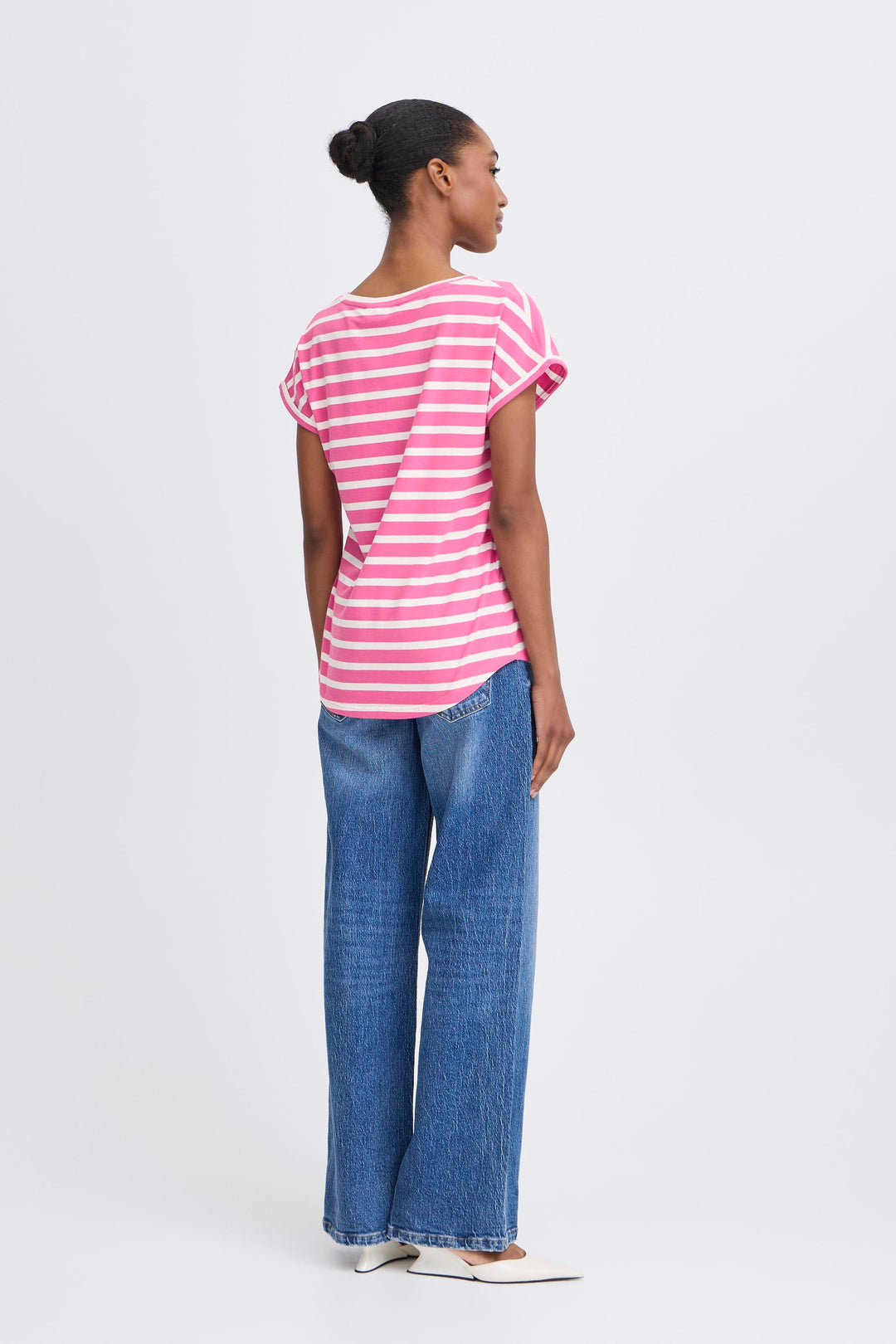 Byoung Pink Stripe Pamila T-Shirt