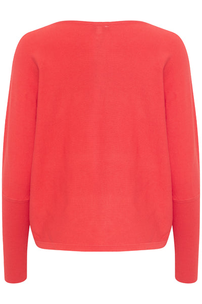 Byoung Coral Red Morla Batwing Knit