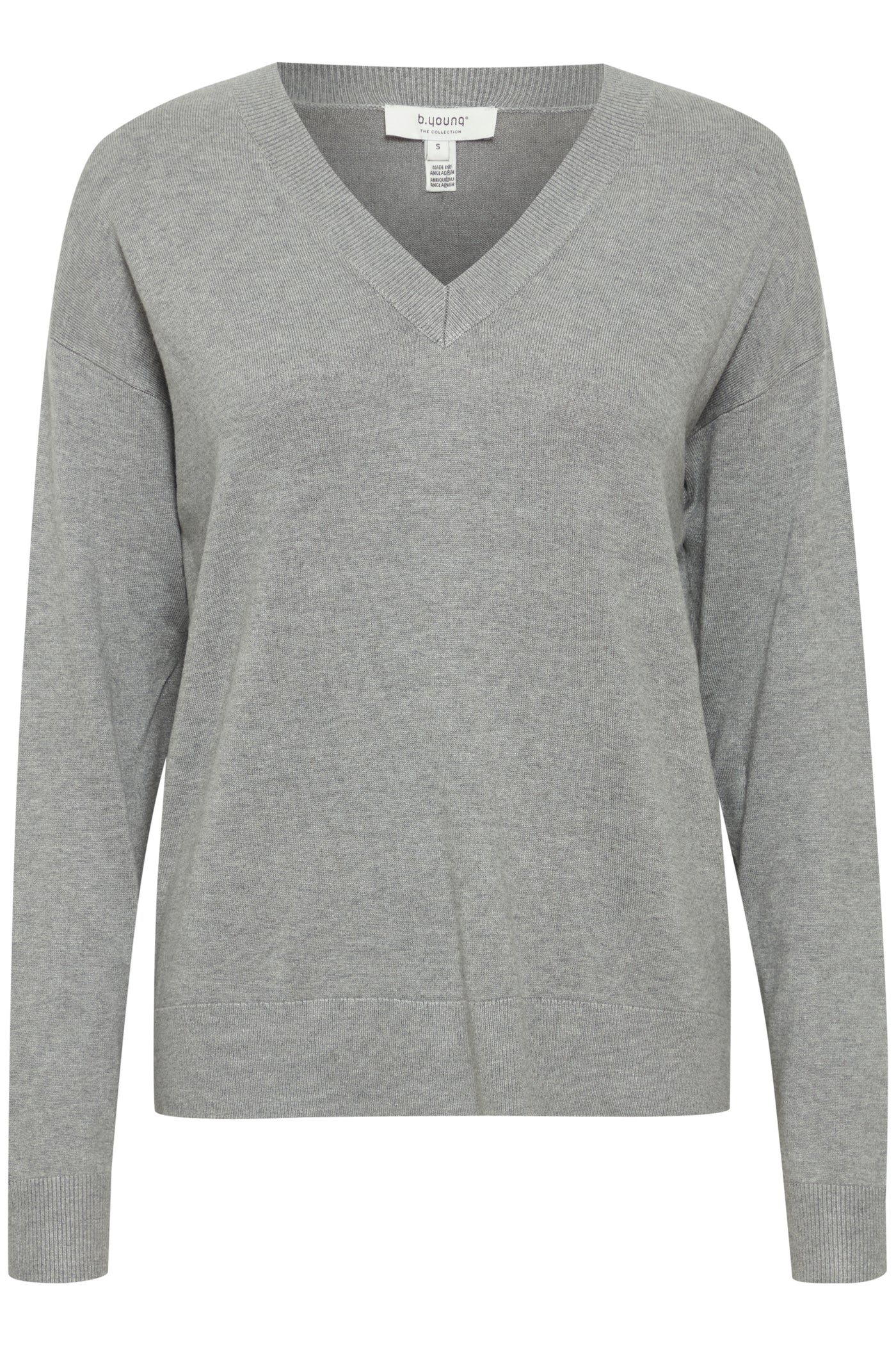 Byoung Grey Morla V Neck Jumper