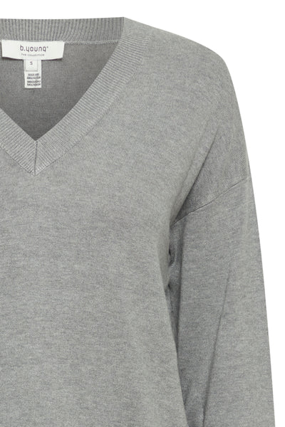 Byoung Grey Morla V Neck Jumper