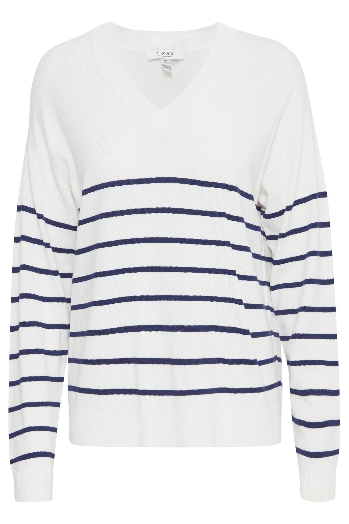 Byoung Navy Stripe Morla V Neck