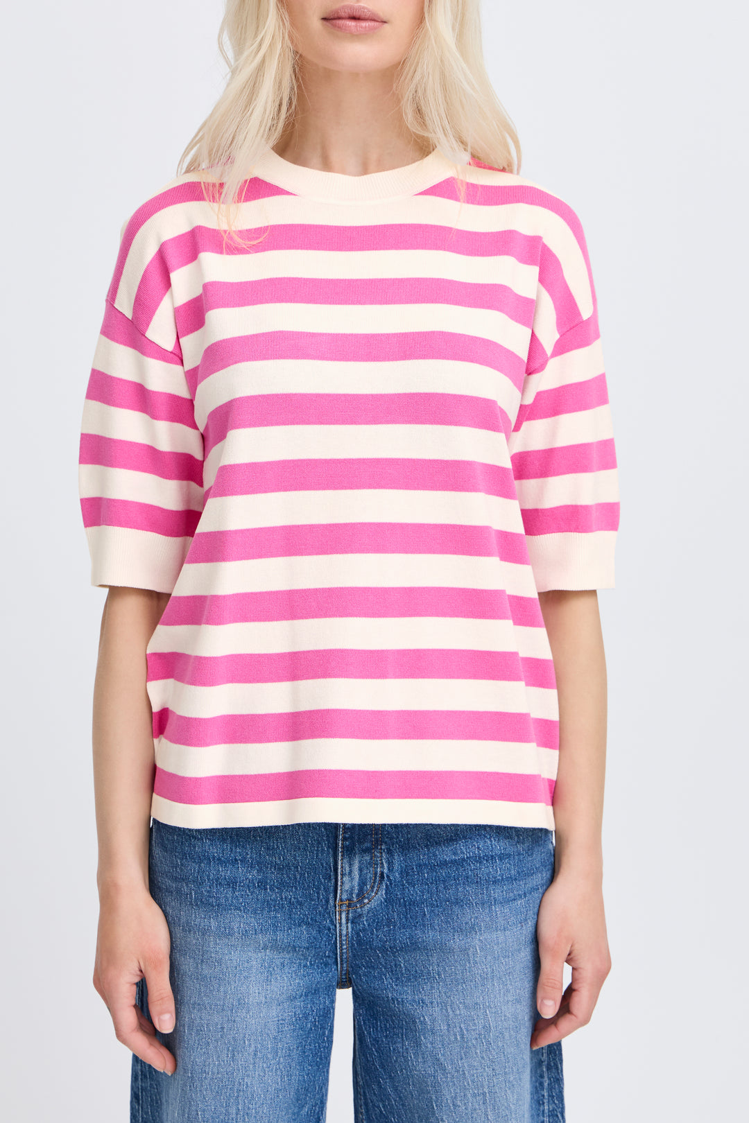Byoung Pink Stripe Morla T-Shirt