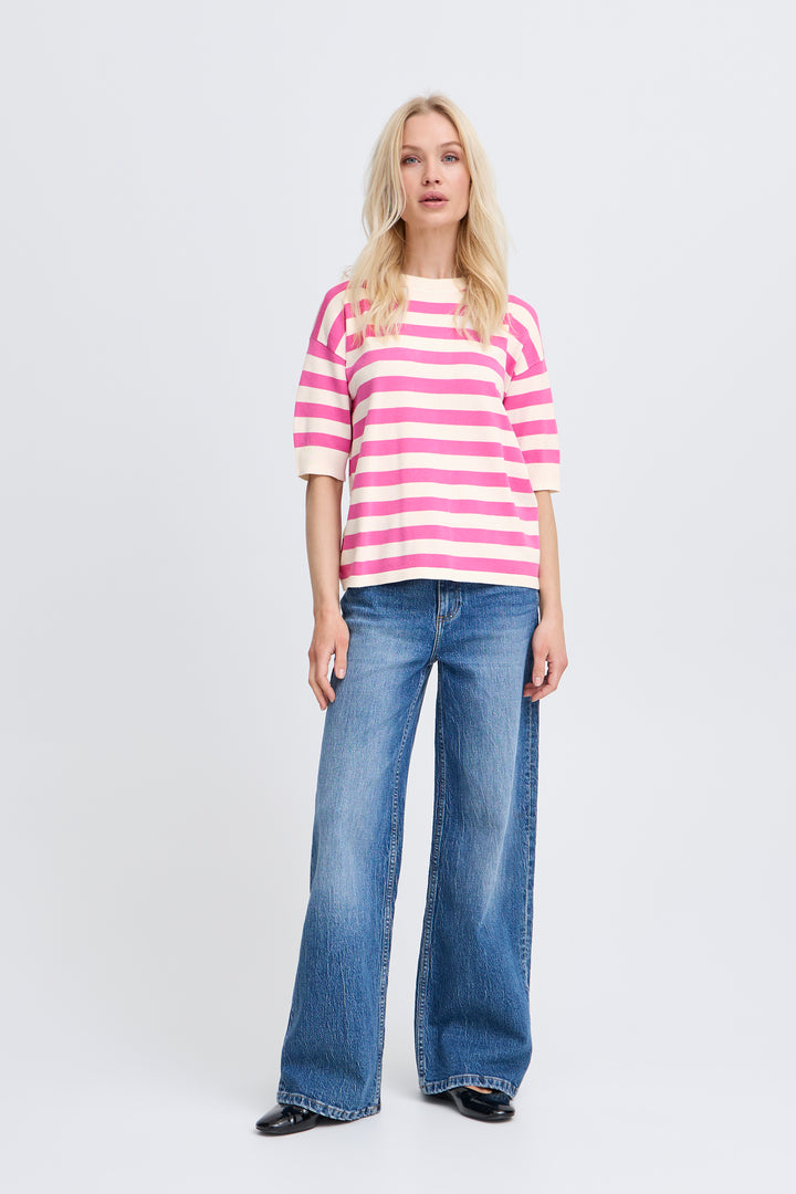 Byoung Pink Stripe Morla T-Shirt