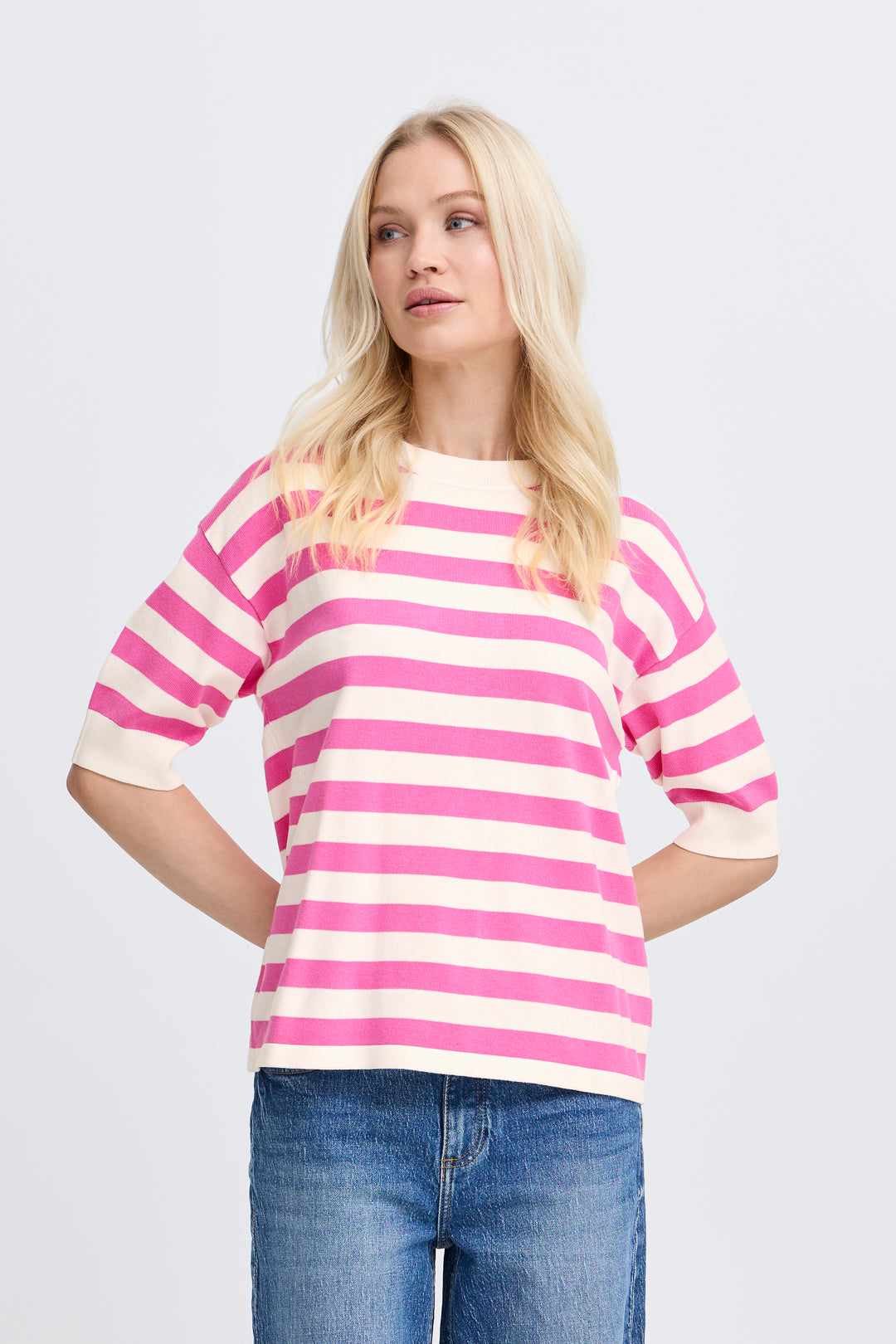 Byoung Pink Stripe Morla T-Shirt