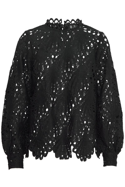 Byoung Black Lacy Blouse