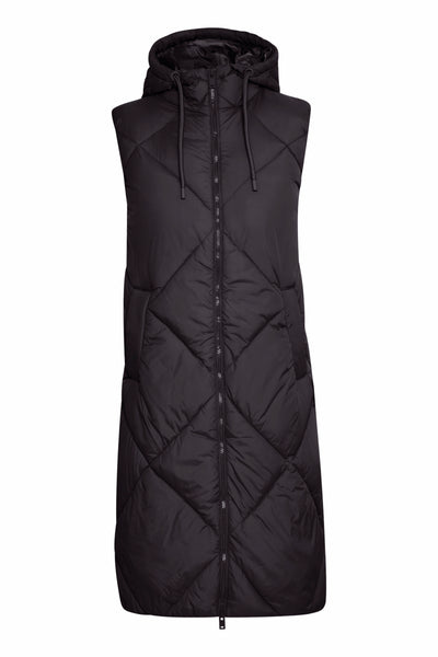 Byoung Black Bomina Long Gilet