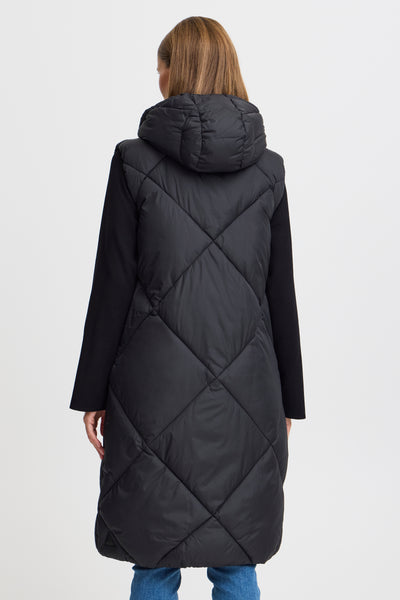 Byoung Black Bomina Long Gilet