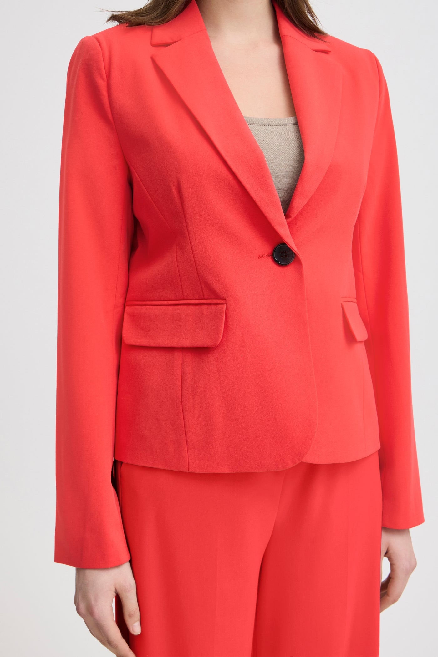 Byoung Coral Red Danta Blazer