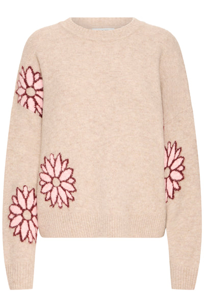Byoung Pink Flower Omea Jumper
