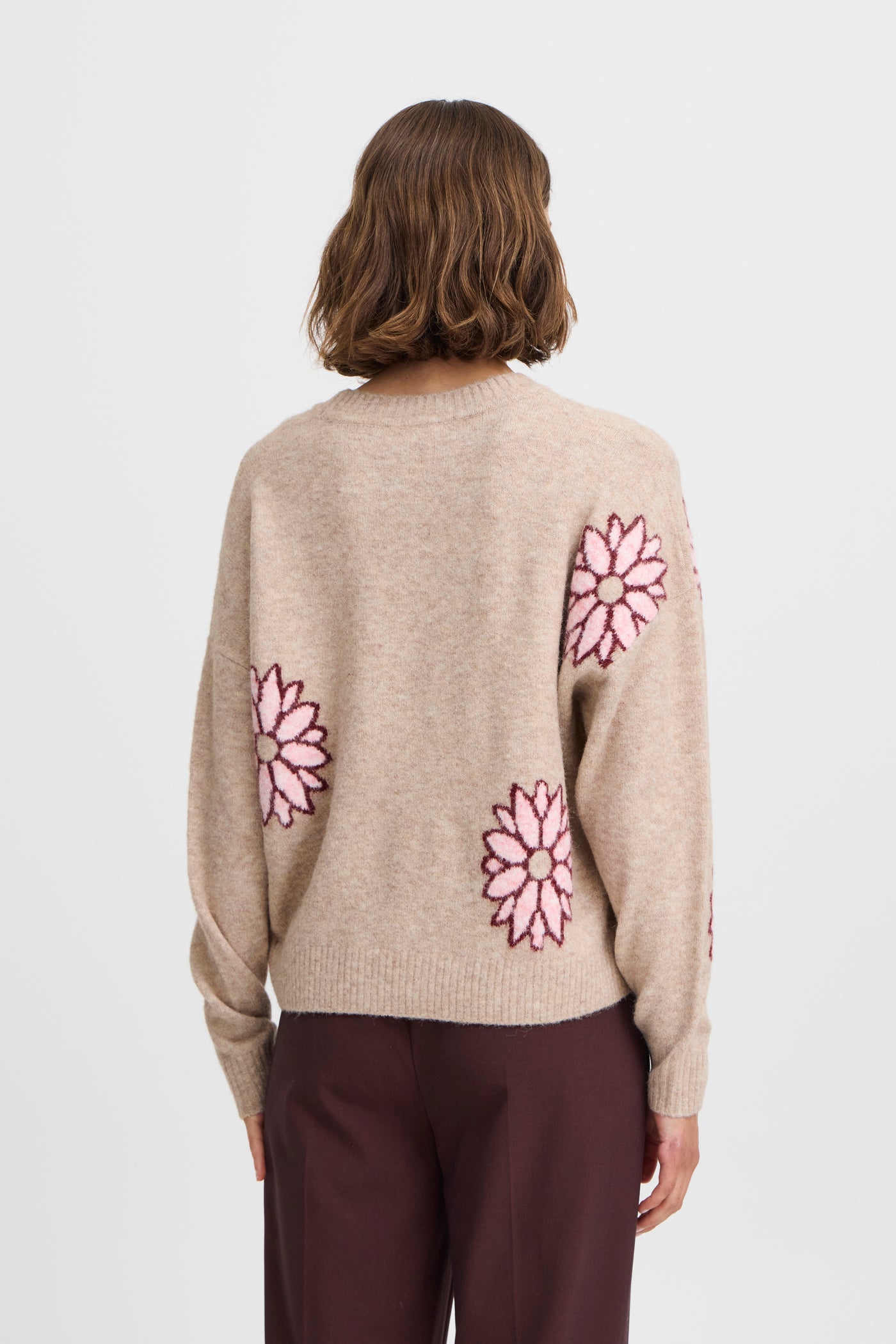 Byoung Pink Flower Omea Jumper