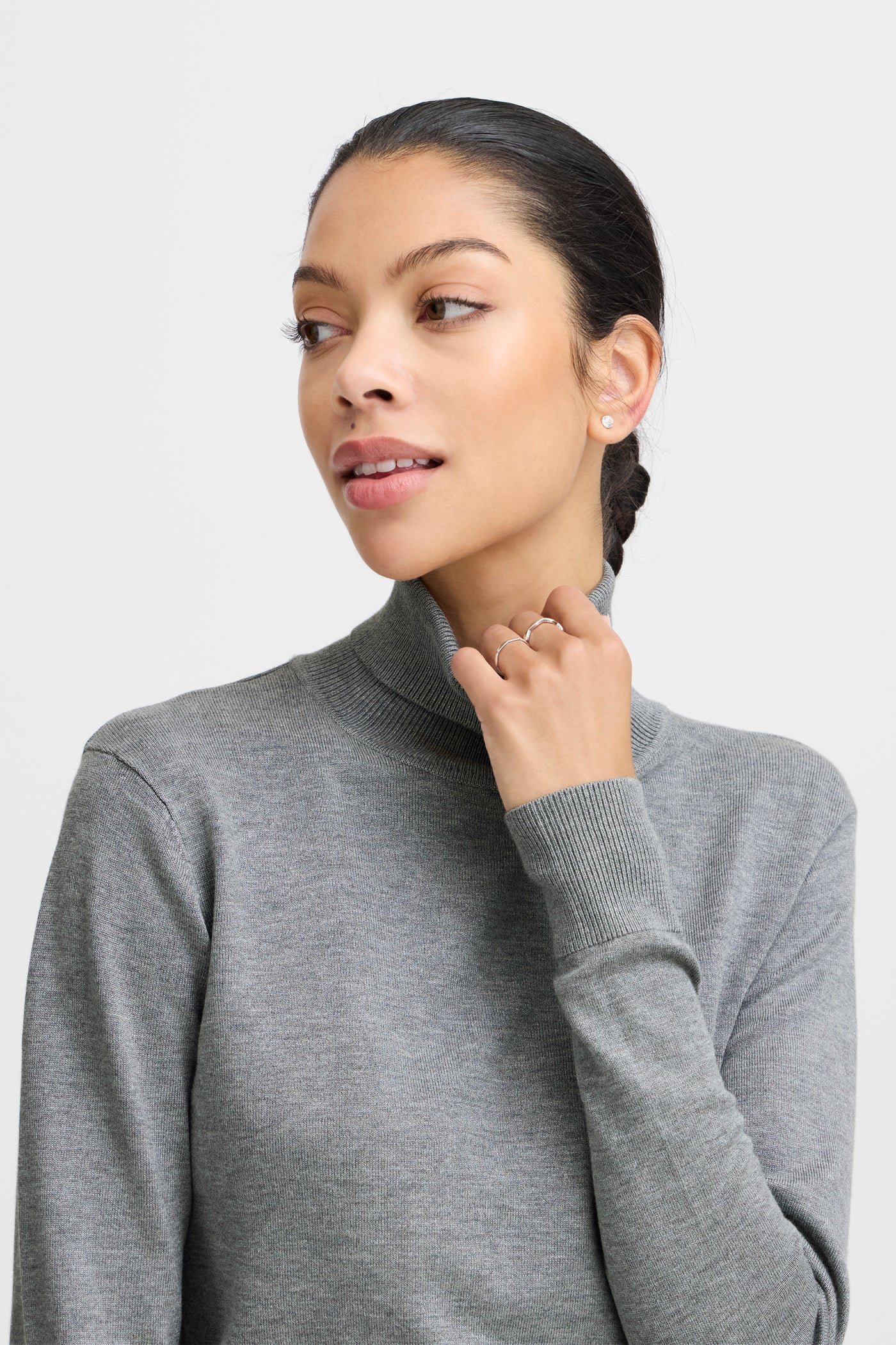 Byoung Grey Morla Rollneck Jumper