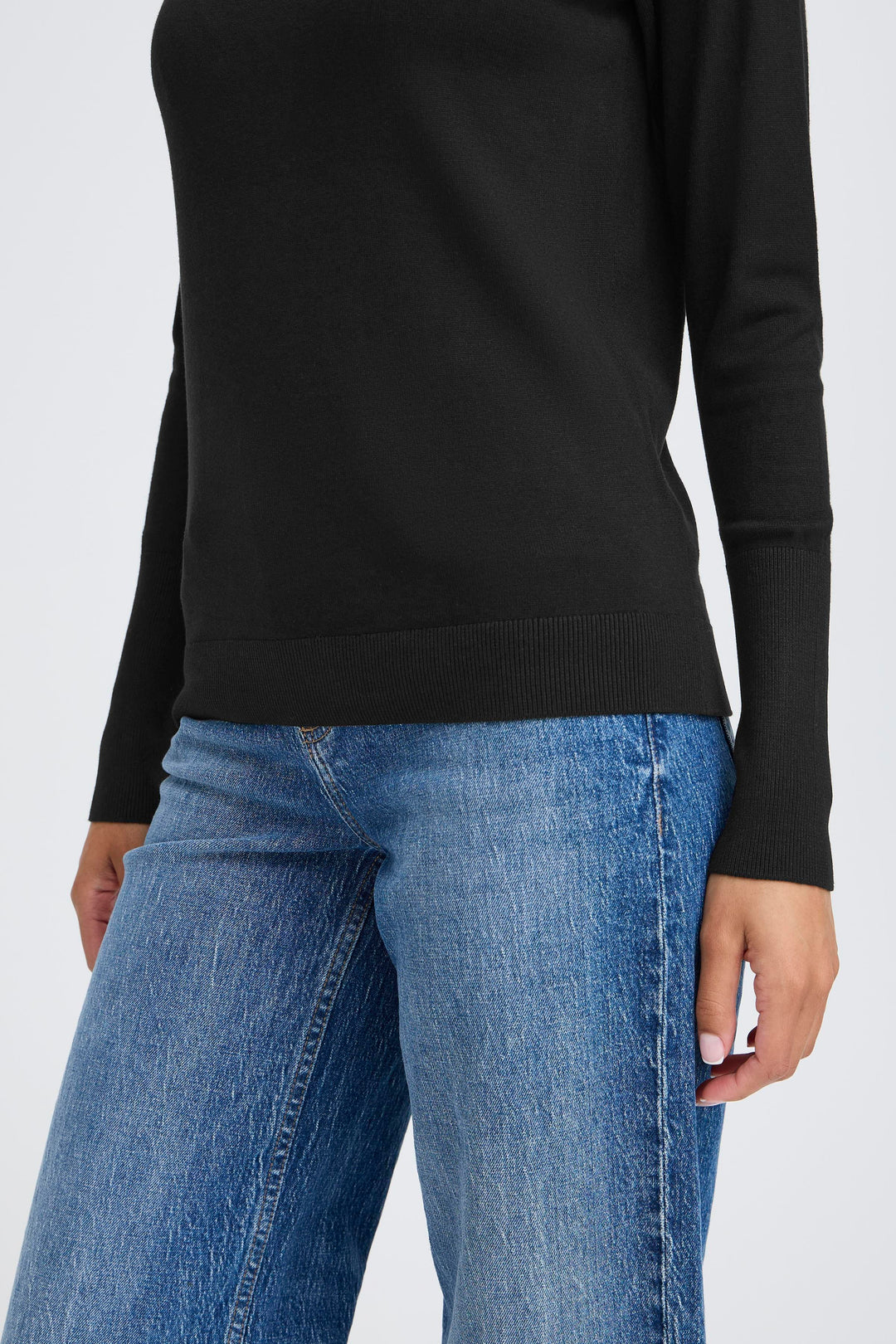 Byoung Black Morla Cuff Top