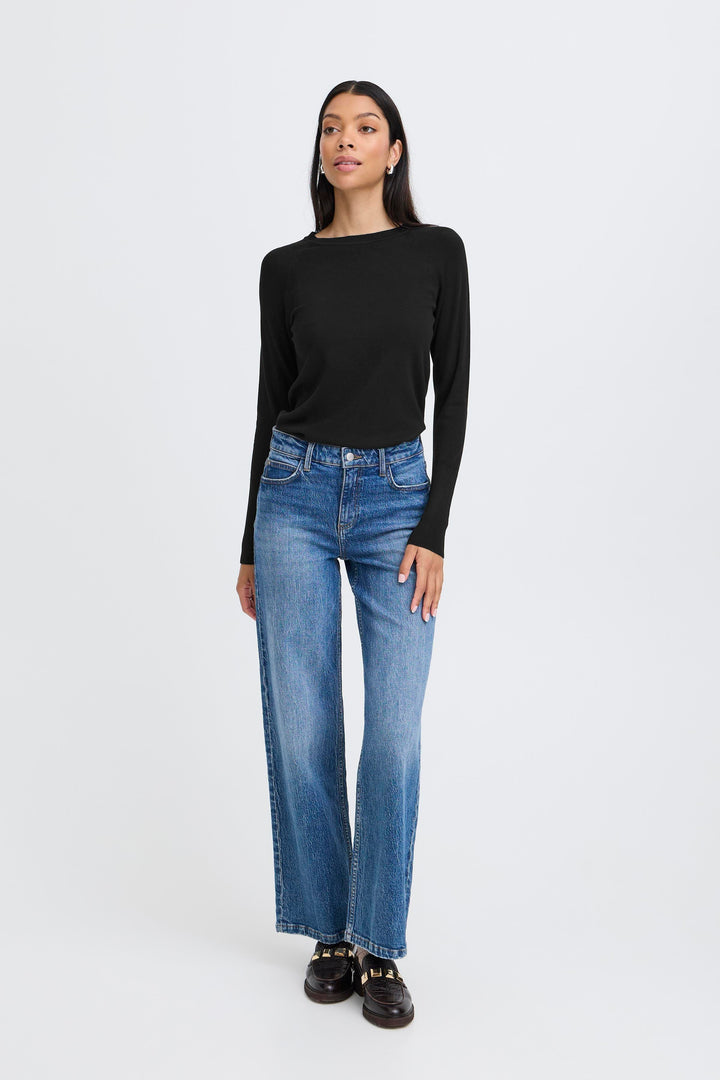 Byoung Black Morla Cuff Top