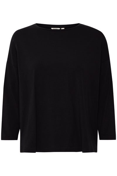 Byoung Black Pamila Mid Sleeve Top
