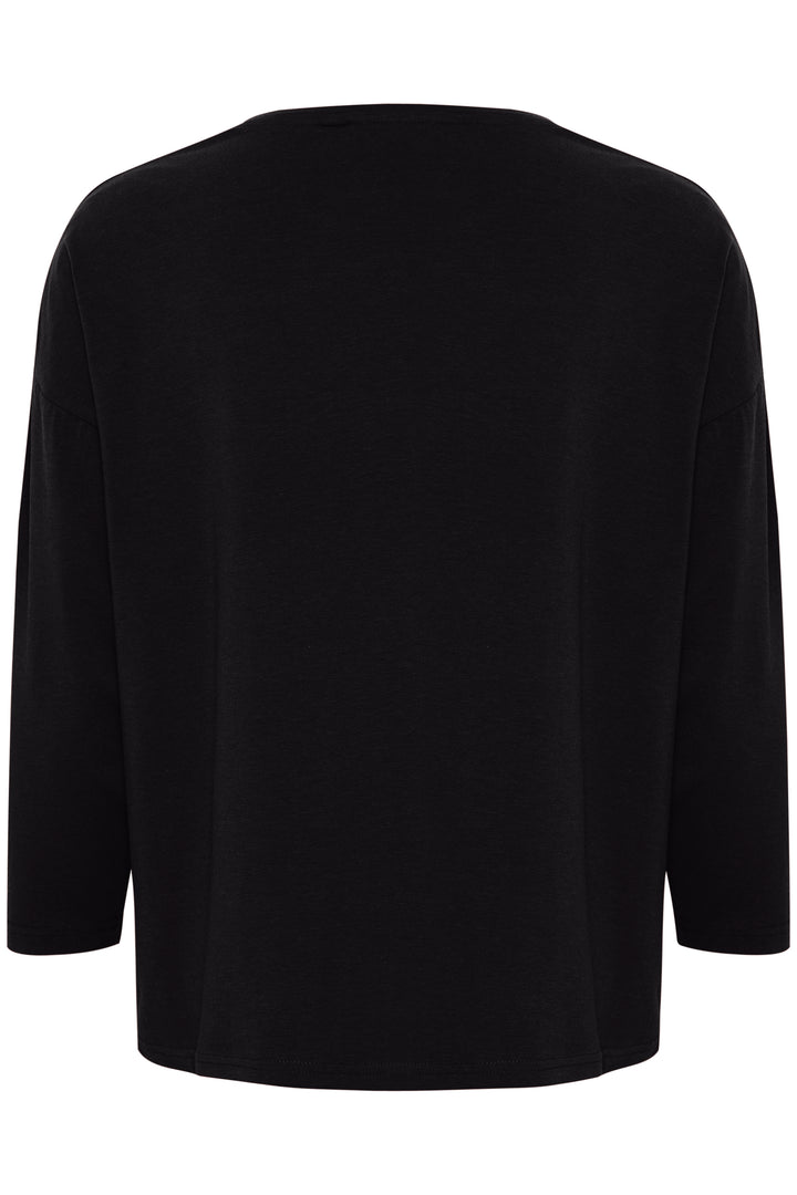 Byoung Black Pamila Mid Sleeve Top