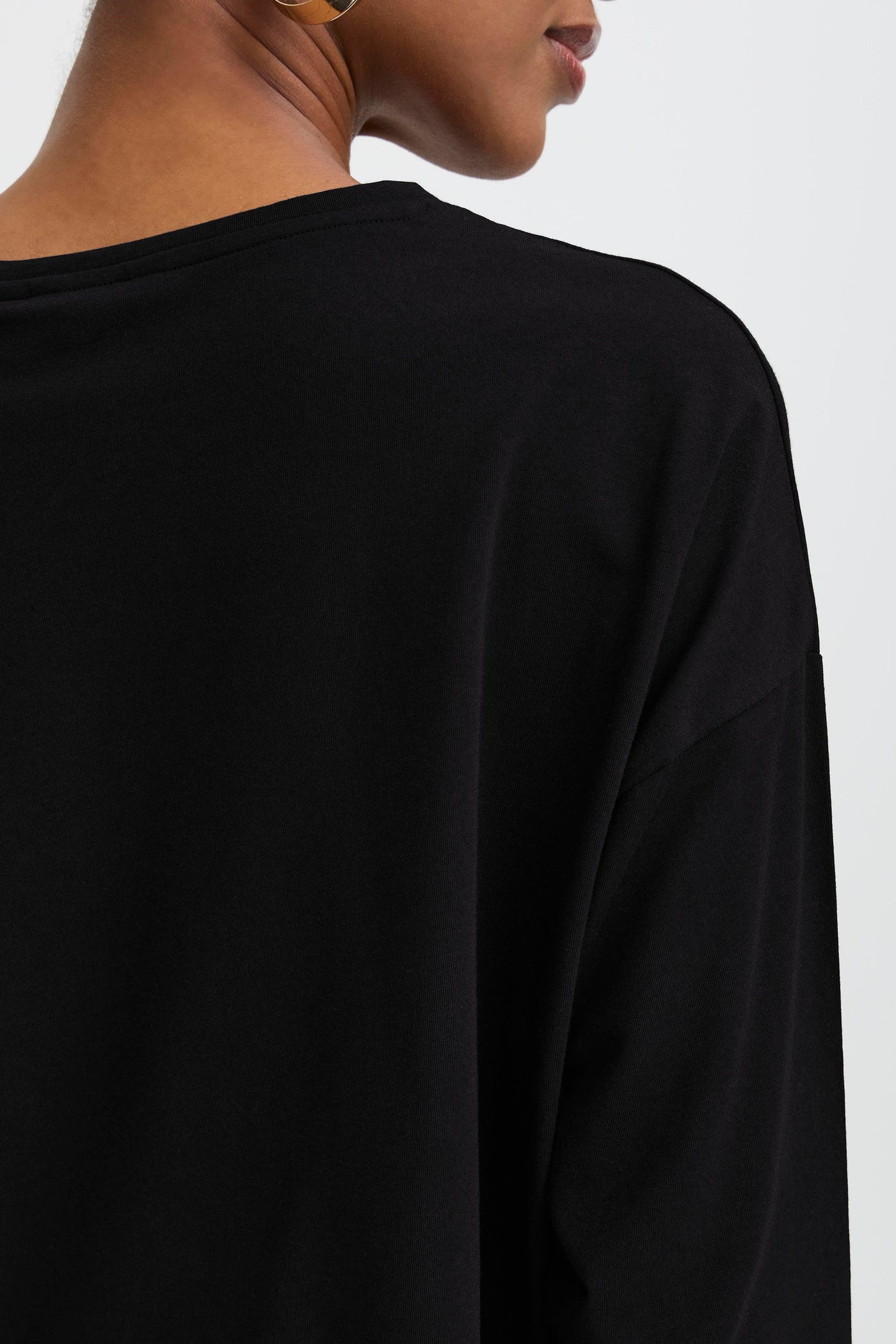 Byoung Black Pamila Mid Sleeve Top