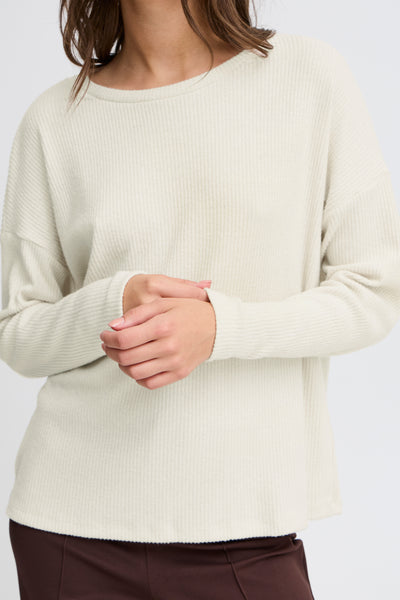 Byoung Sand Ribbed Pullover