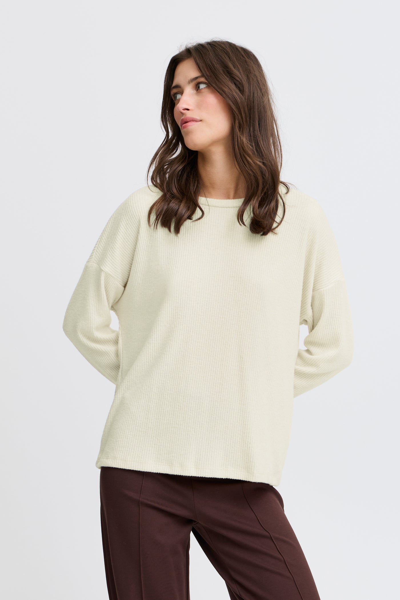 Byoung Sand Ribbed Pullover