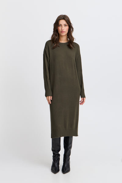 Byoung Khaki Manina Jumper Dress