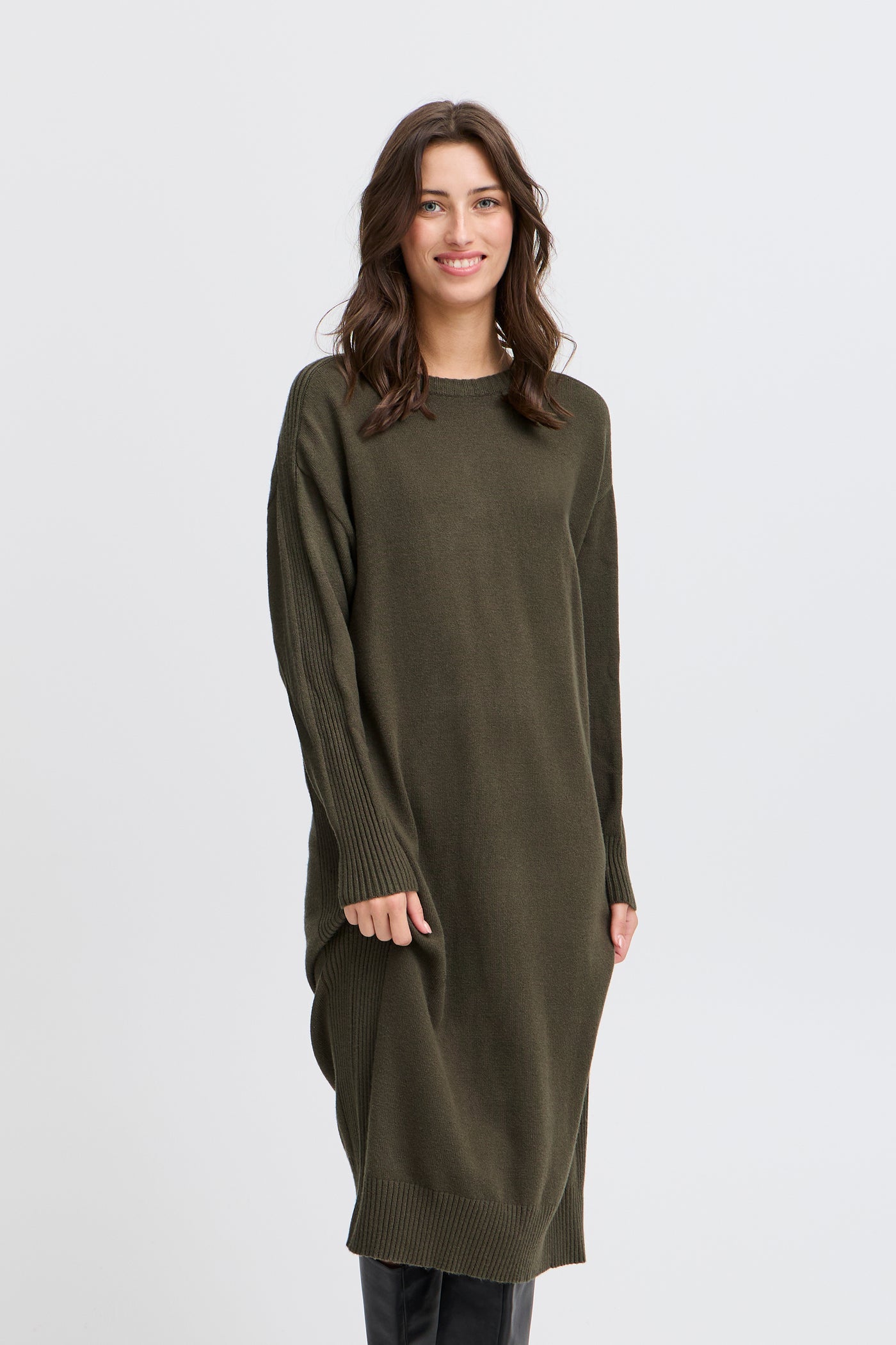 Byoung Khaki Manina Jumper Dress