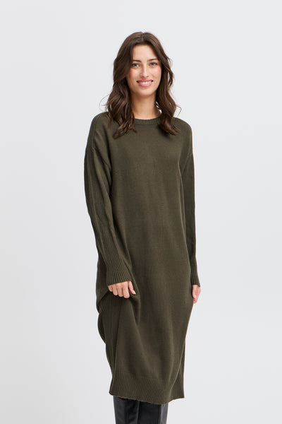 Byoung Khaki Manina Jumper Dress